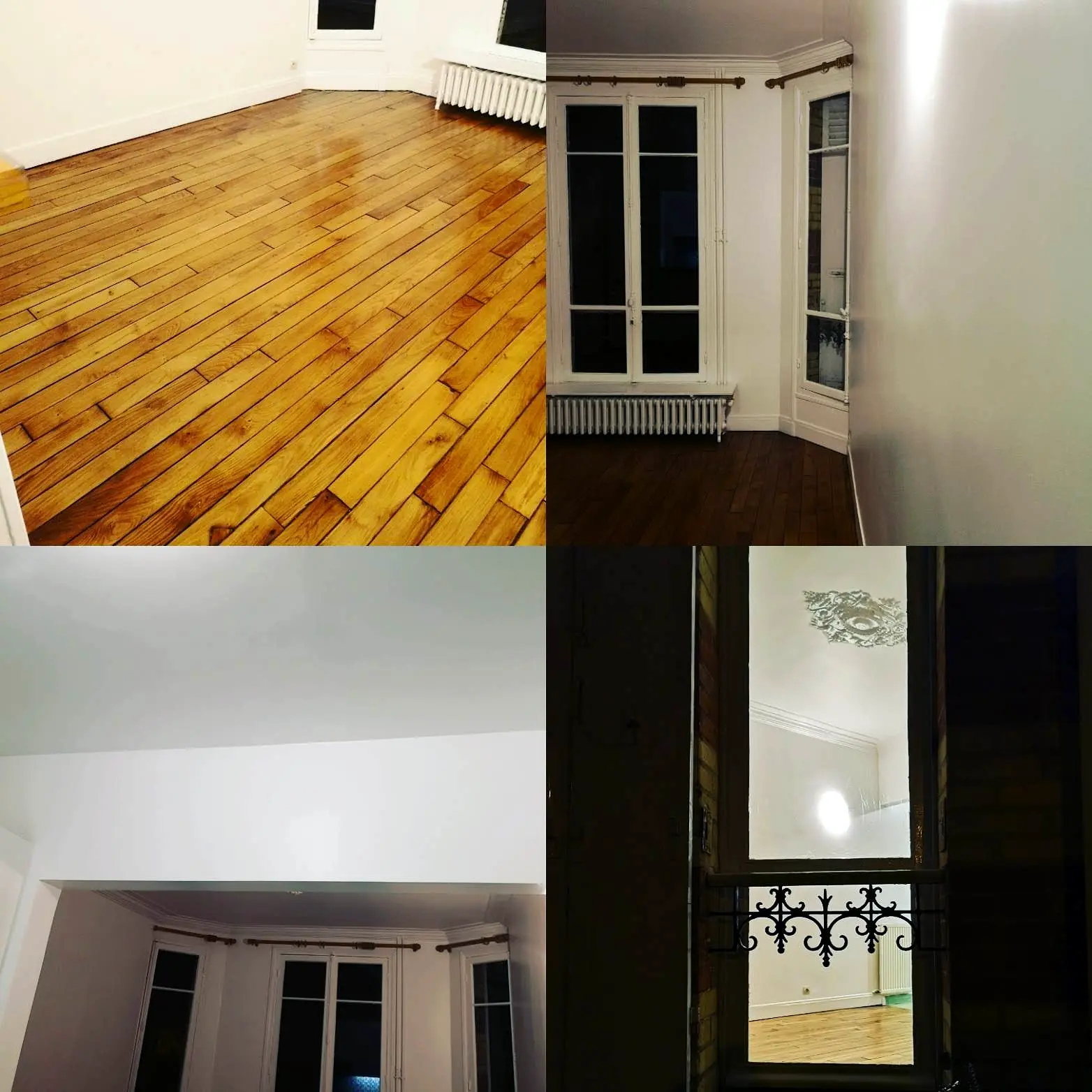 Parquet et peinture : vues avant et après travaux — BLUE GOLD CONTROL