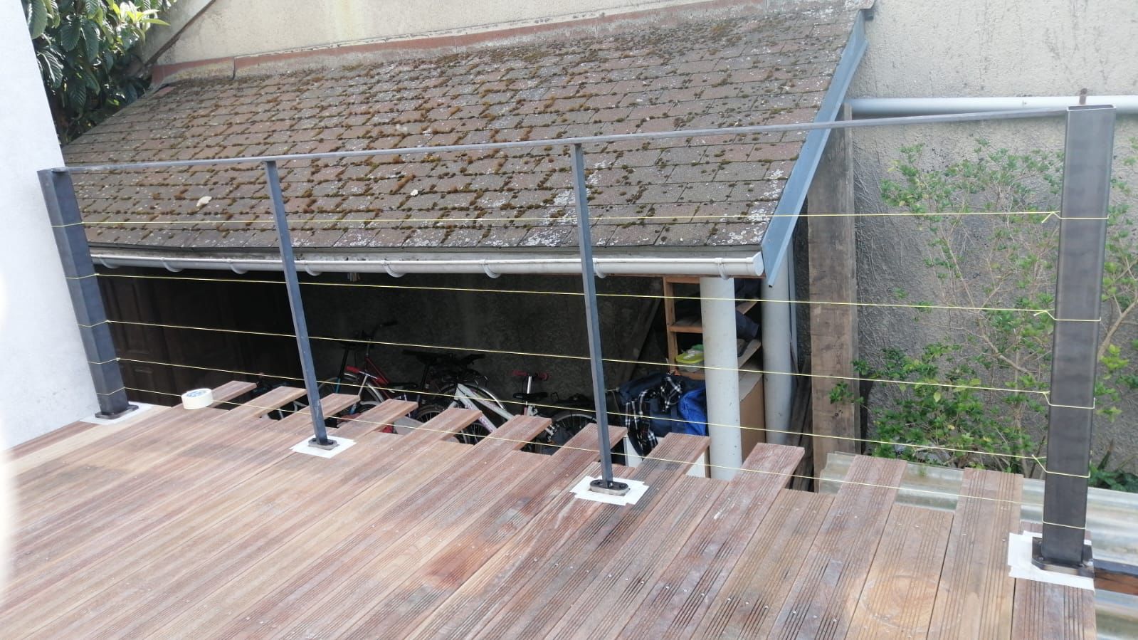 Garde-corps de terrasse en bois